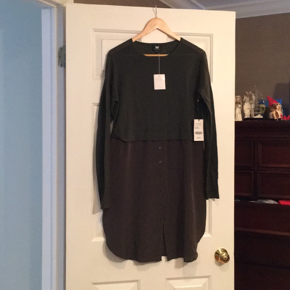 W by Worth fatigue green top
